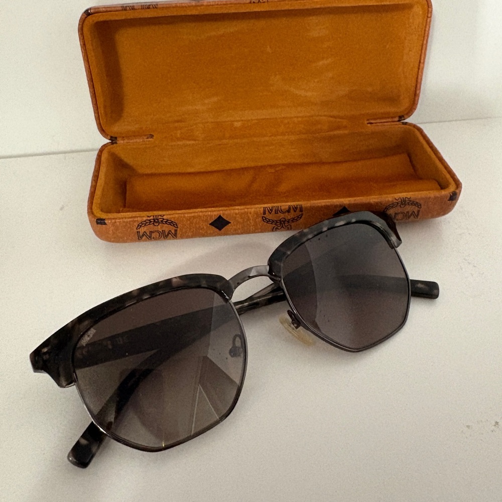 MCM Women’s Tortoiseshell Frame Sunglasses with Gray Lenses